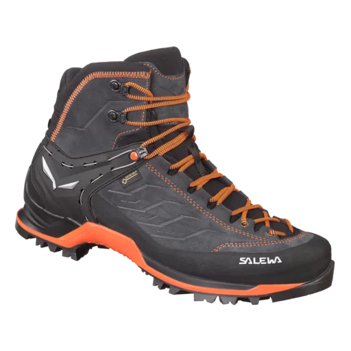 Salewa Mtn Trainer Mid Gtx Asphalt Fluo Orange Bergspezl