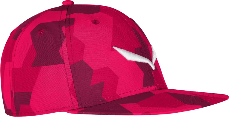 PUEZ CAMOU FLAT CAP unisize | rose-red