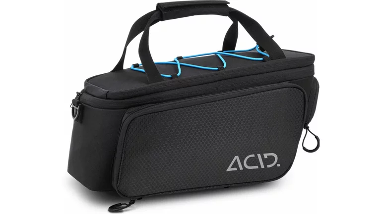 Gepäckträgertasche CITY 8+16 RILink black schwarz-blau