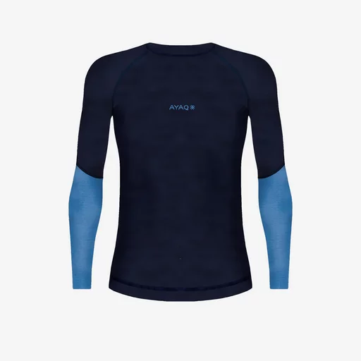 Mefonna Merino Long Sleeve S | blue-slate