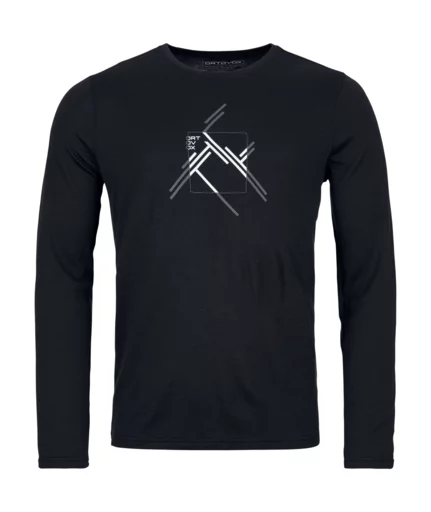 185 Merino Mtn Cutout Ls M | black-raven