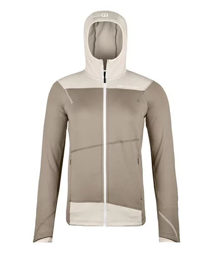 Fleece Light Hoody L | grey-sand