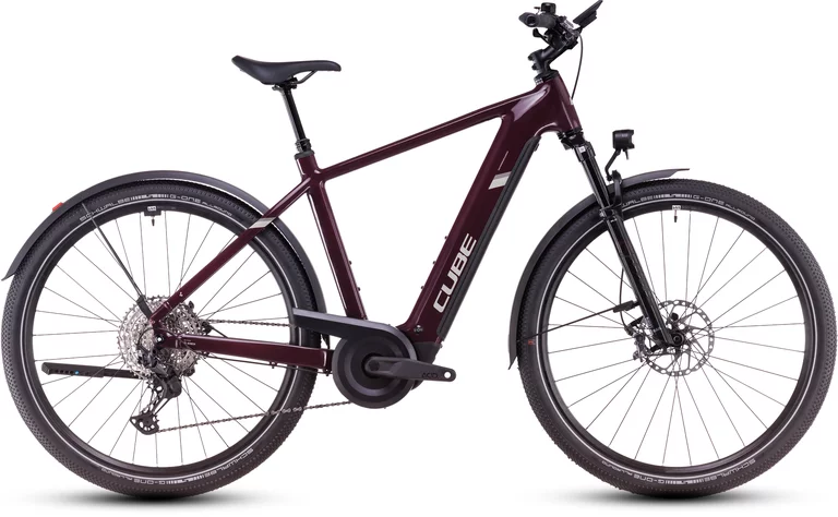 Nuride Hybrid SLX 800 Allroad 54 cm | Unisex / hoher Einstieg | amarone-lunar