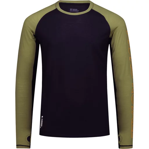 Temple Merino Long Sleeve L | fern-black