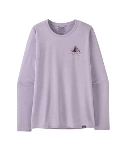 L/S Cap Cool Daily Graphic Shirt Lands L | chouinard-crest-foxglove-purple