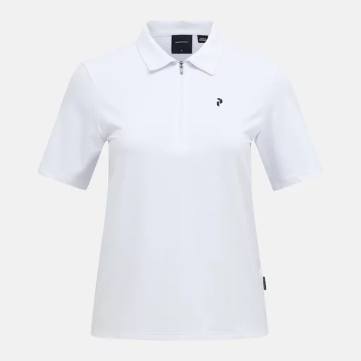 Comfort Zip Polo S | white