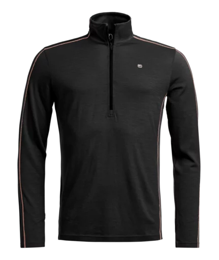 185 Rock n Wool Zip Neck M | black-raven