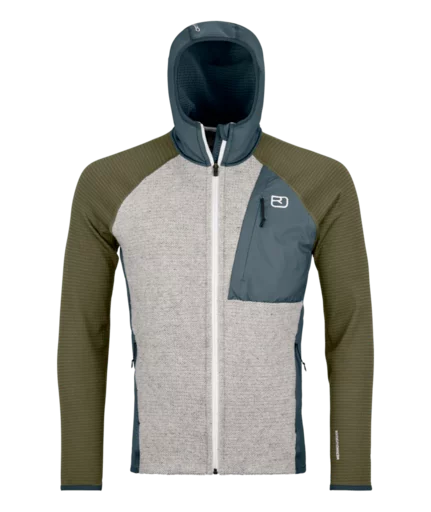 Fleece Gp Classic Knit Hoody M | dark-arctic-grey