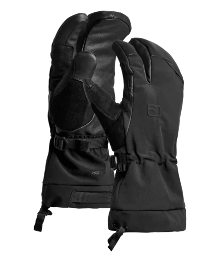 Mer. Freeride 3 Finger Glove M | black-raven