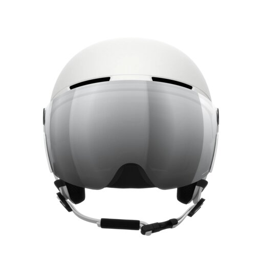 POC Obex Visor, casco da sci con visiera, hydrogen white