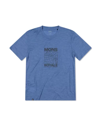 Zephyr Merino Tencel T-Shirt S | steel-blue