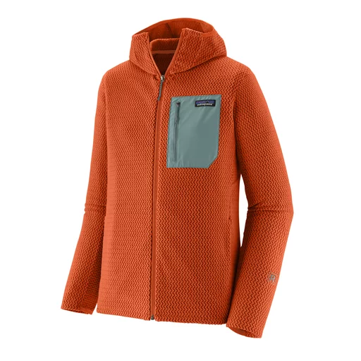 R1 Air Full-Zip Hoody S | coal-orange