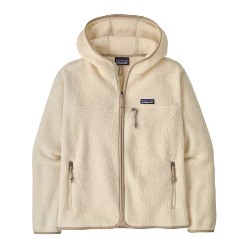 Retro Pile Hoody S | natural